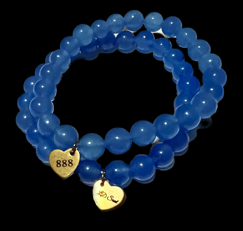 Chalcedon 888 Armband/energetisch aufgeladen